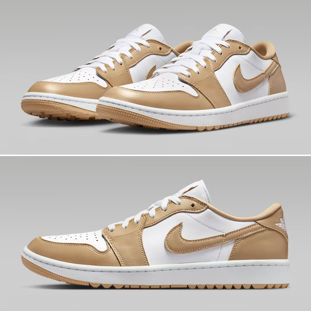 Air Jordan 1 Low G White Linen Golf Shoes DD9315-117