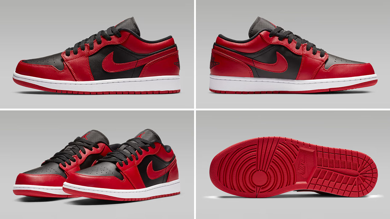 Air Jordan 1 Low Reverse Bred 2026 Mens Sneakers 553558-606