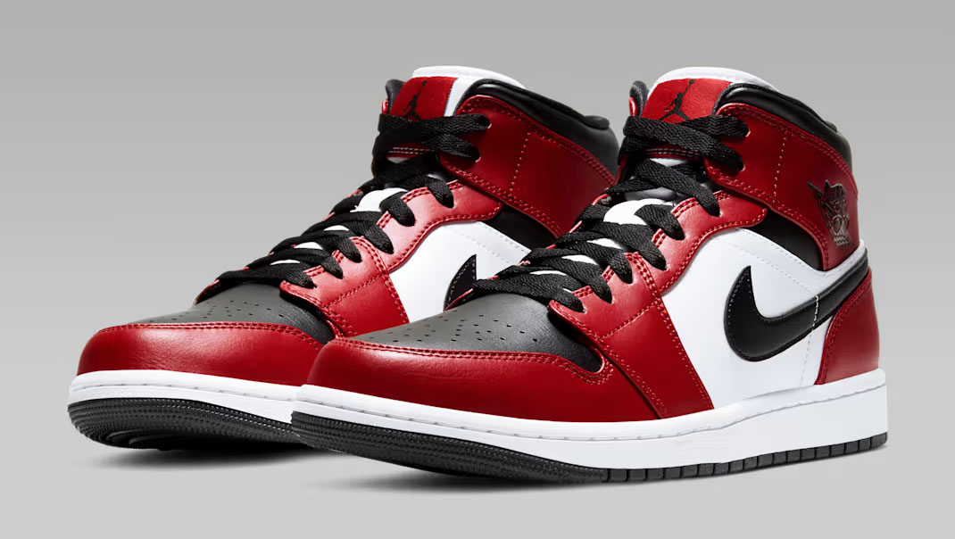 Air Jordan 1 Mid Chicago Black Toe 2026 Mens Shoes 1