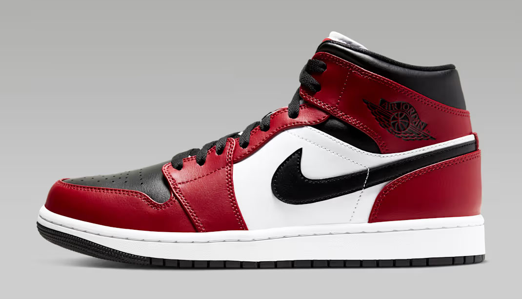 Air Jordan 1 Mid Chicago Black Toe 2026 Mens Shoes 2