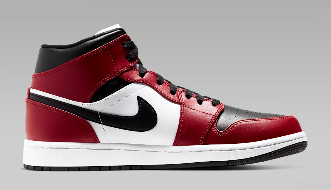 Air Jordan 1 Mid Chicago Black Toe 2026 Mens Shoes 3