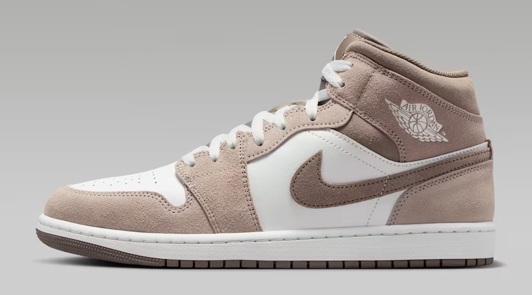 Air Jordan 1 Mid Enigma Stone Summit White Olive Grey Mens Sneakers DQ8426-003