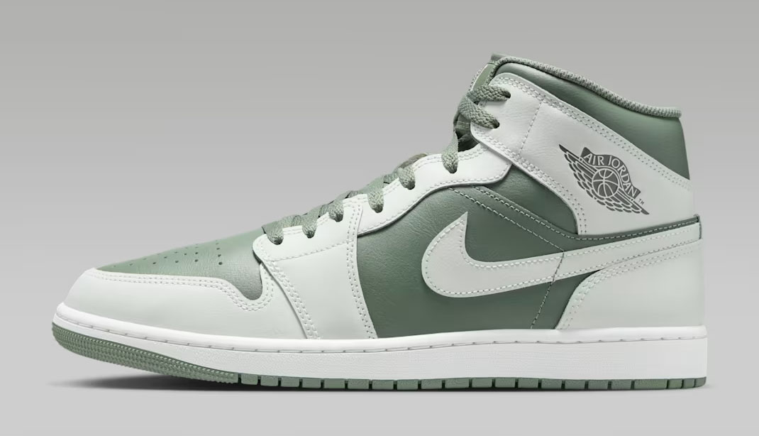 Air Jordan 1 Mid Vintage Lichen Mens Shoes 2