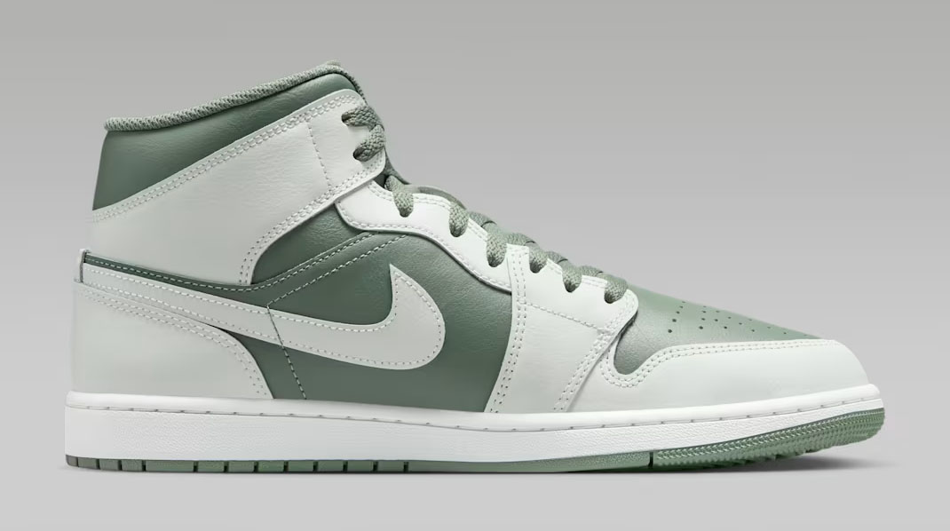 Air Jordan 1 Mid Vintage Lichen Mens Shoes 3