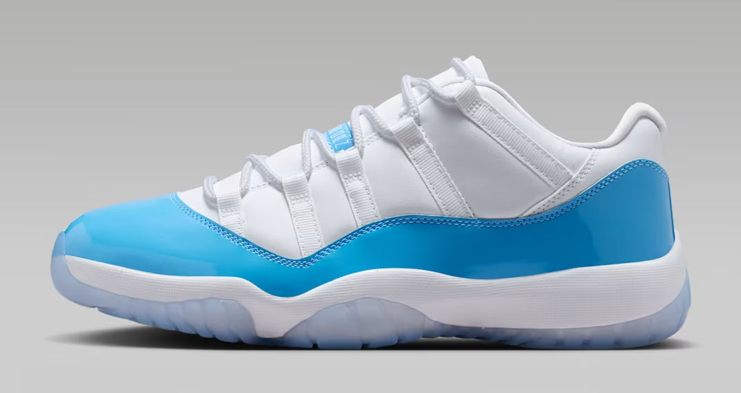 Air Jordan 11 Low UNC White University Blue Mens Sneakers 2