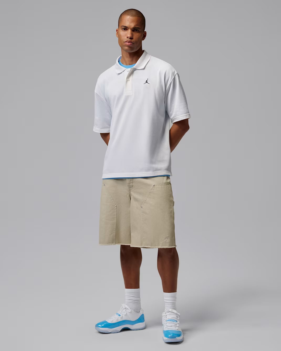 Air Jordan 11 Low UNC White University Blue Mens Sneakers 9