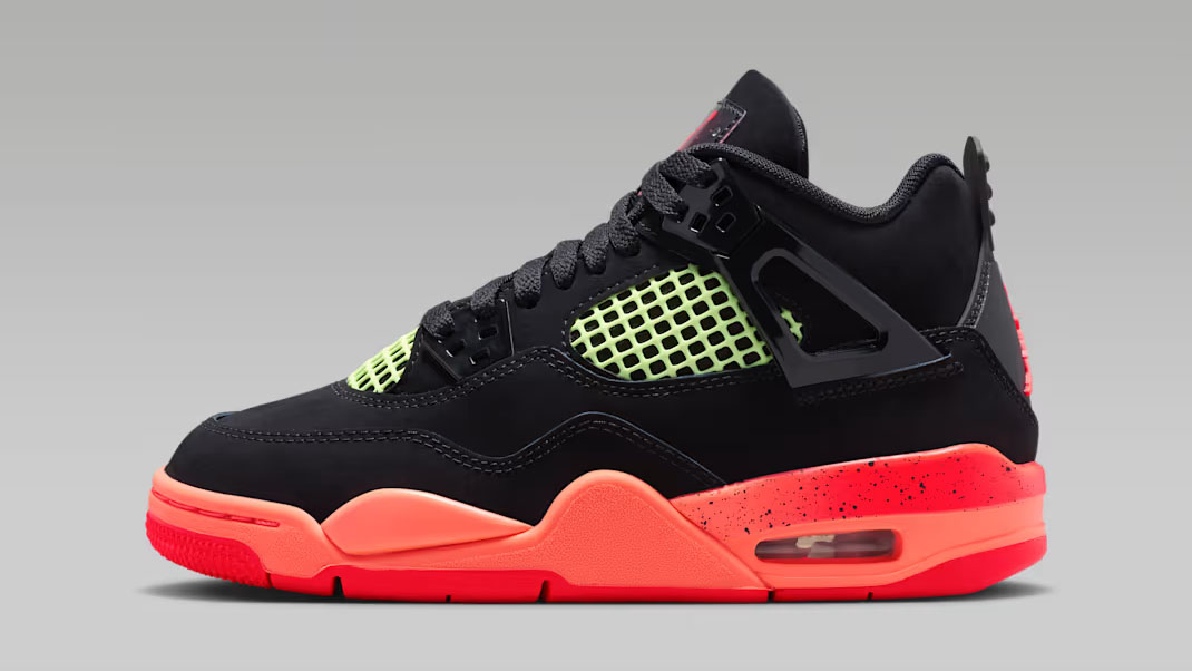 Air Jordan 4 GS Black Infrared 23 Big Kids Shoes II1271-001