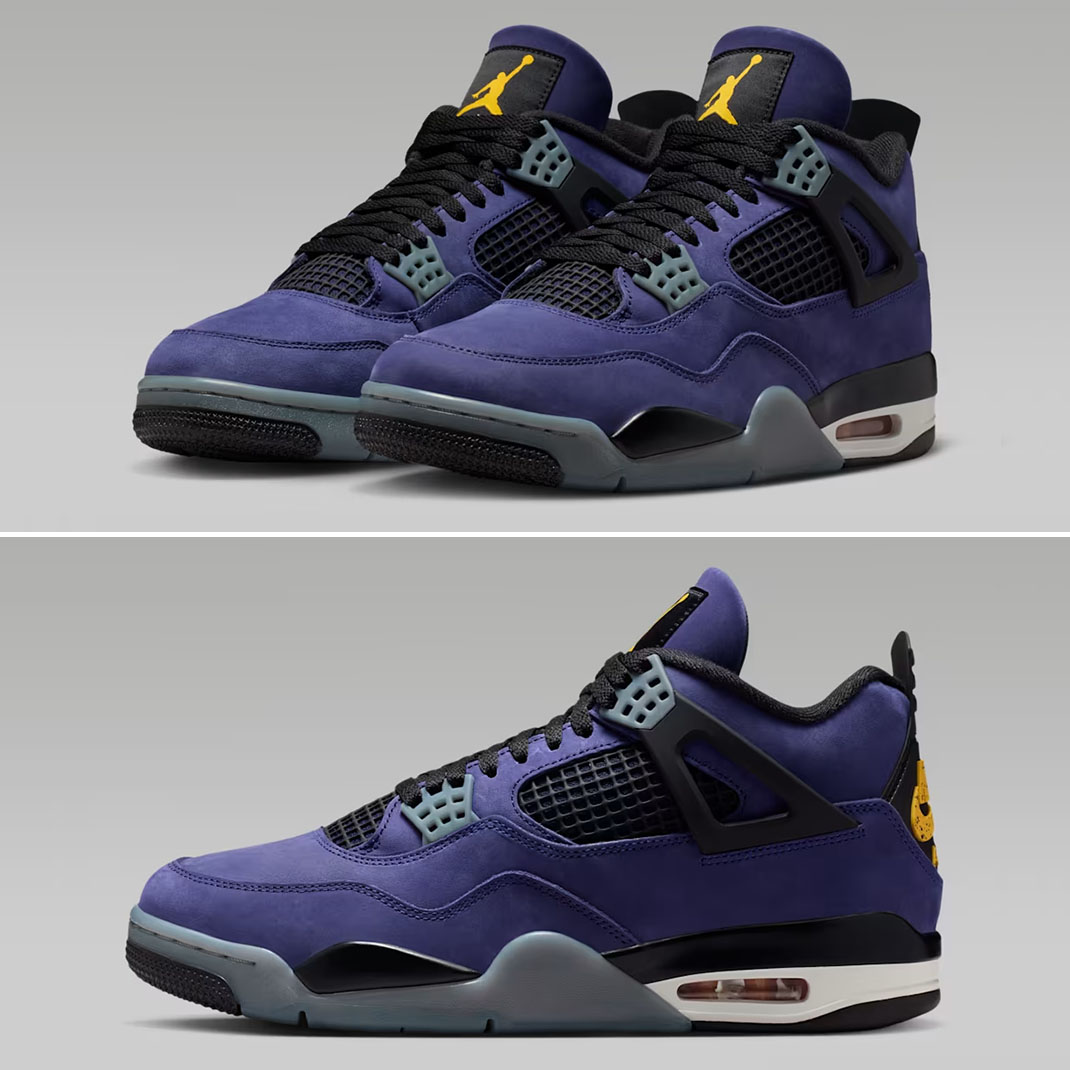 Air Jordan 4 Lakers Lakeshow Mens Sneakers FV5029-500