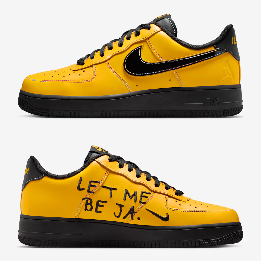 Ja Morant Nike Air Force 1 Low Le Me Be Ja Sundial Mens Sneakers
