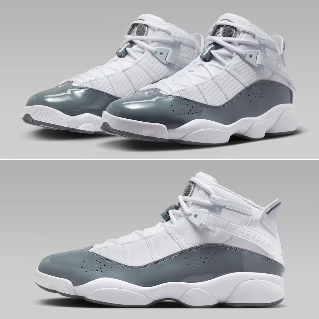 Jordan 6 Rings White Cool Grey Mens Shoes 322992-121