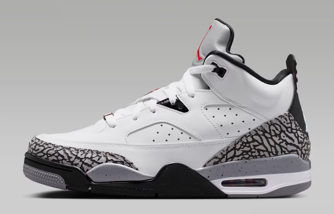 Jordan Son Of Mars Low White Black Cement Grey Gym Red Mens Sneakers 580603-101