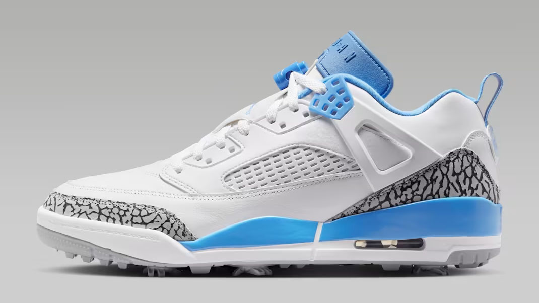 Jordan Spizike Golf Shoes White University Blue Wolf Grey HQ4365-102