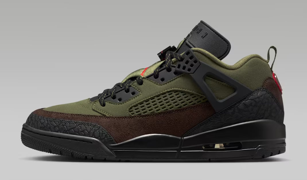 Jordan Spizike Low Beef and Broccoli Medium Olive Baroque Brown Mens Shoes 2
