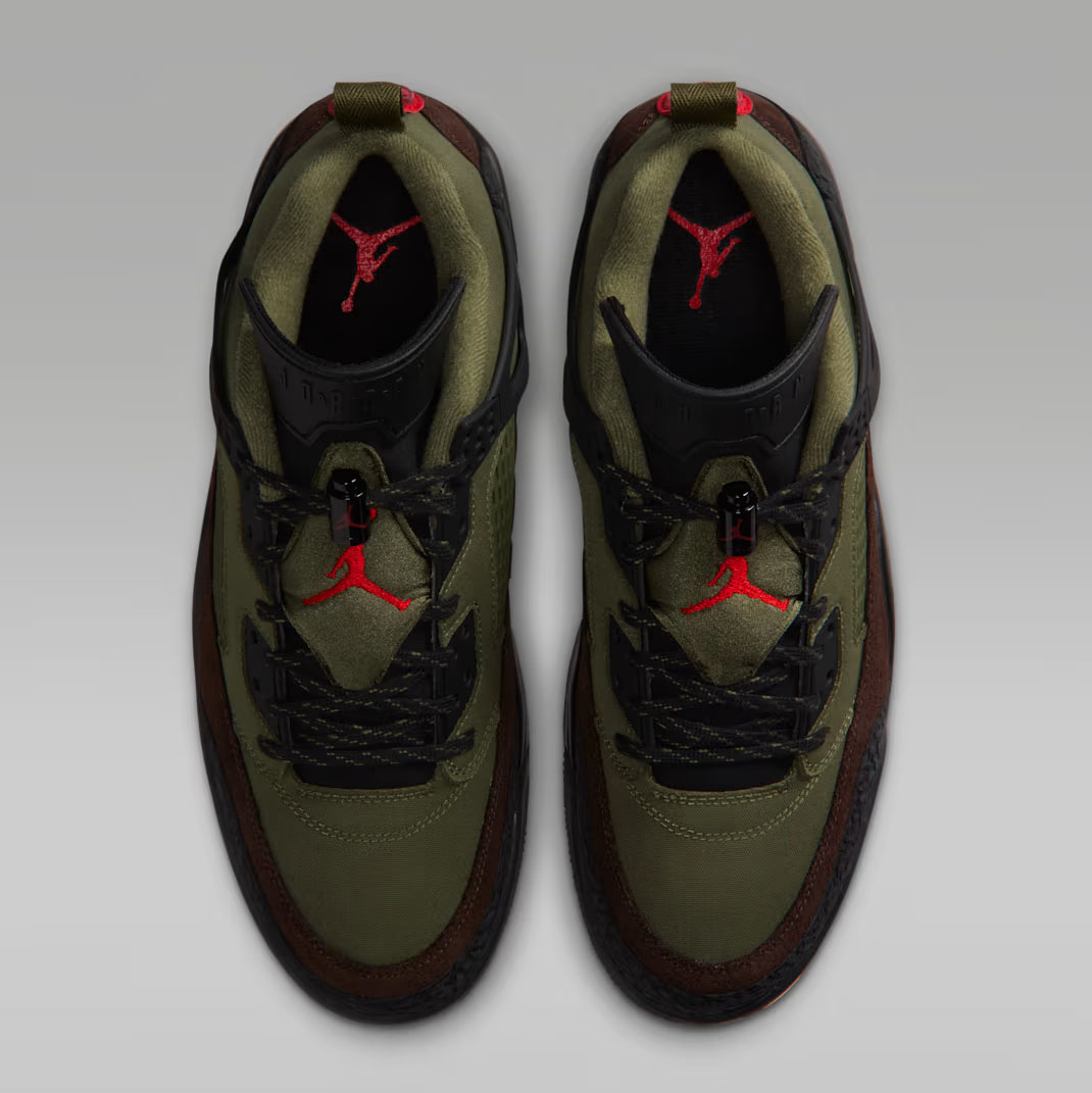 Jordan Spizike Low Beef and Broccoli Medium Olive Baroque Brown Mens Shoes 4