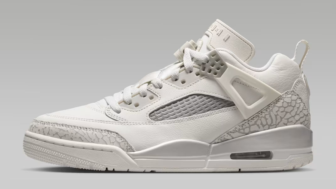 Jordan Spizike Low Swan Wolf Grey Metallic Silver Womens Sneakers IR1836-101