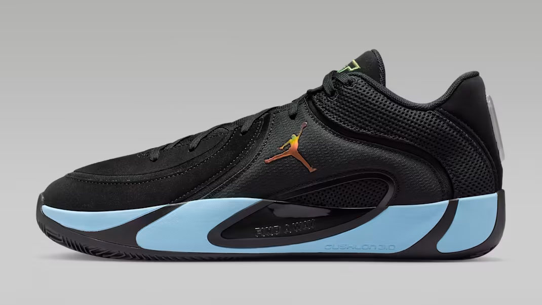 Jordan Tatum 4 Black Ice Blue Basketball Shoes HQ4614-004