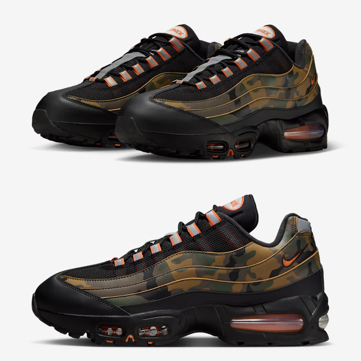 Nike Air Max 95 Black Golden Beige Mens Shoes HQ1973-001
