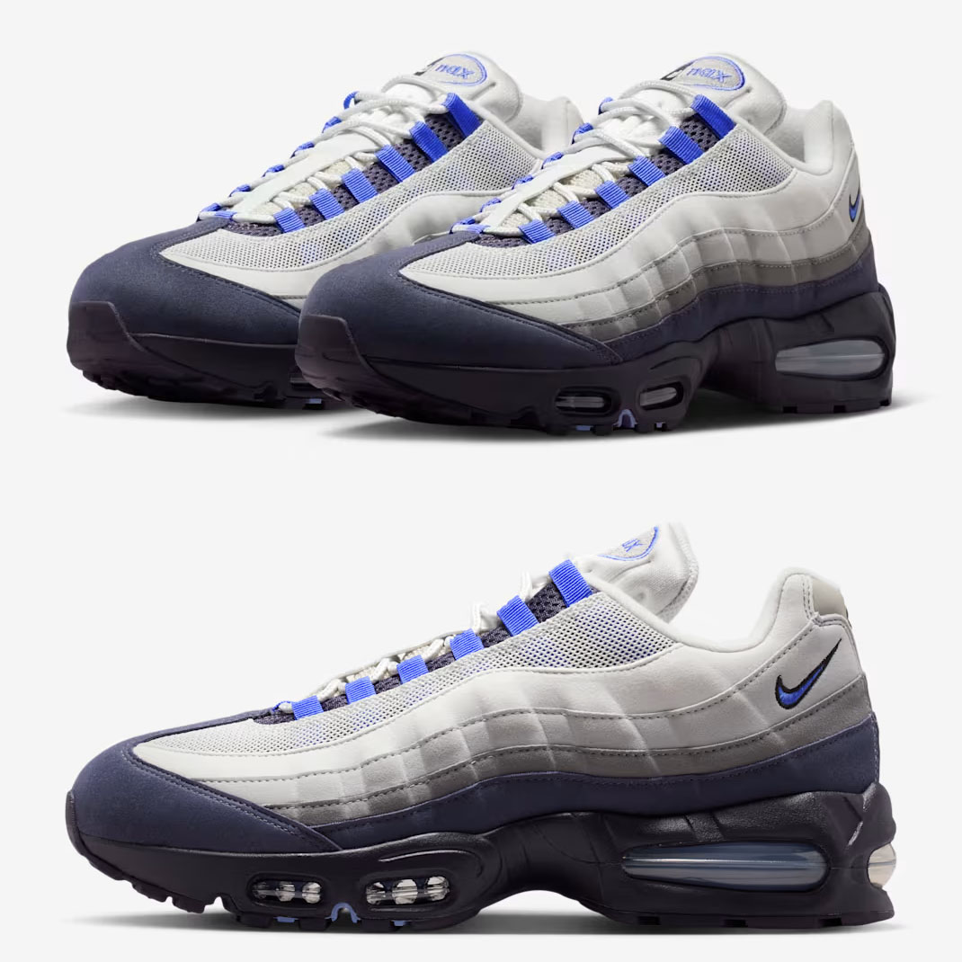 Nike Air Max 95 OG Photon Dust Dark Raisin Pencil Point Sapphire Mens Shoes HM4740-009