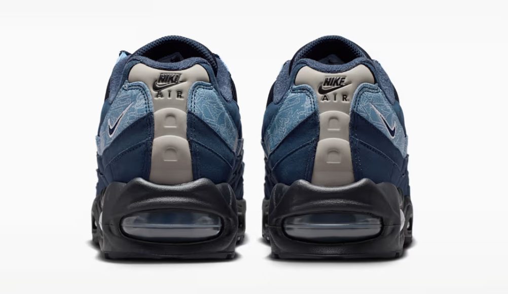 Nike Air Max 95 Work Blue Back Heel View Official Image