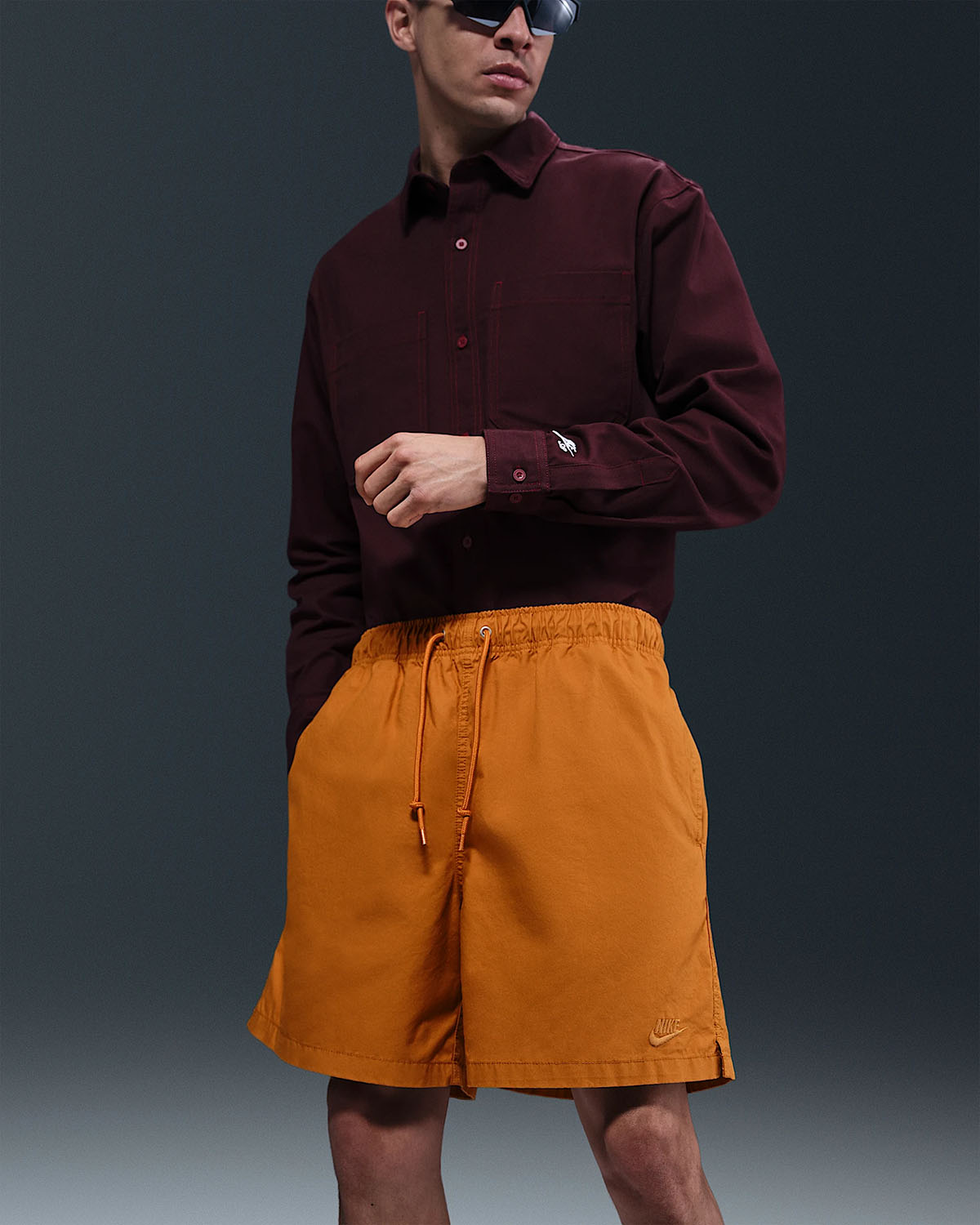 Nike-Club-Mens-Flow-Shorts-Monarch-Orange