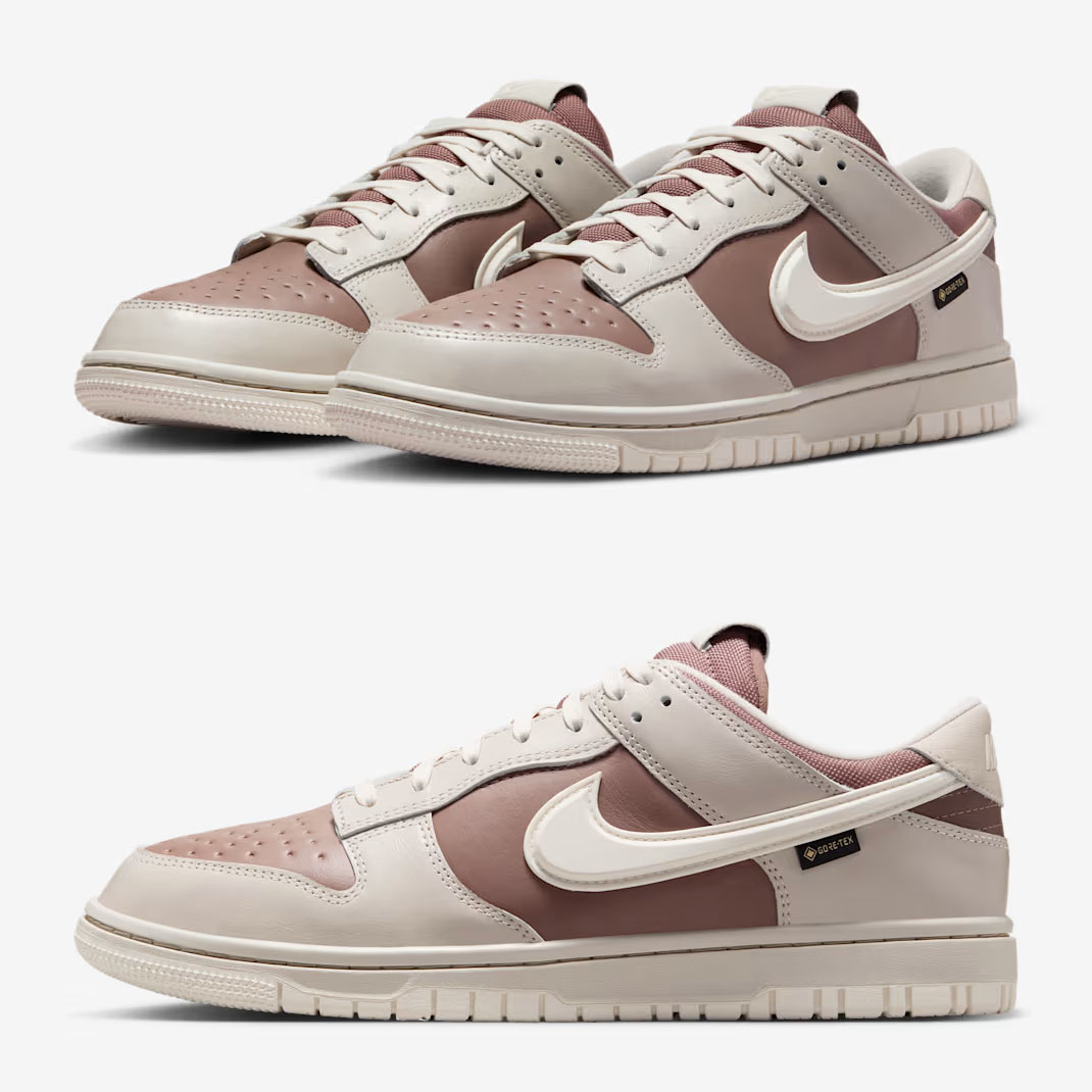 Nike Dunk Low Gore Tex Light Bone Mink Brown Sail Mens Shoes HQ2053-002