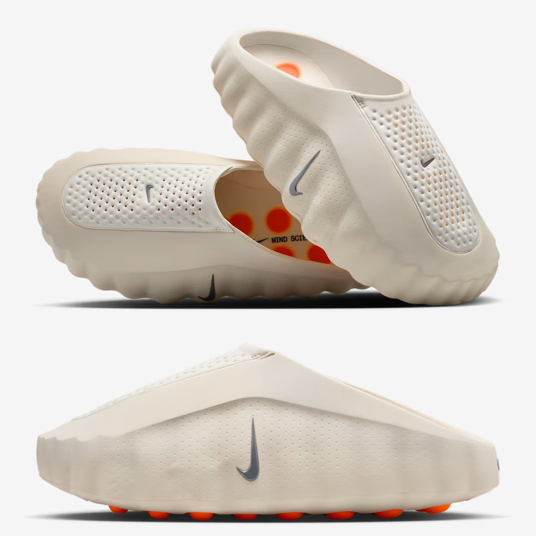 Nike Mind 001 Light Bone Hyper Crimson Mens Mules HQ4307-002