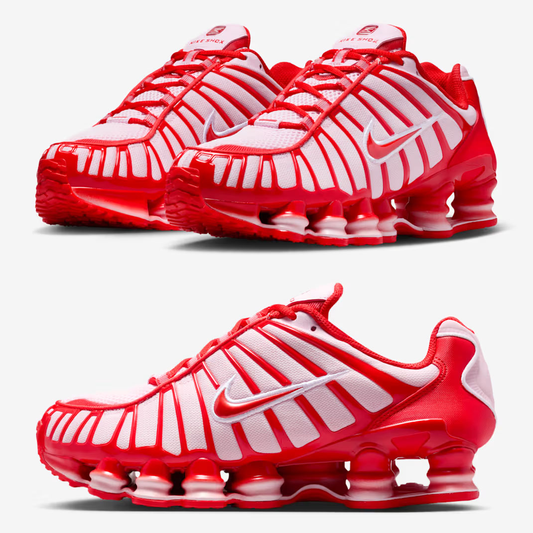 Nike Shox TL Valentines Day 2026 Pink Foam Habanero Red Womens Shoes IQ5091-663