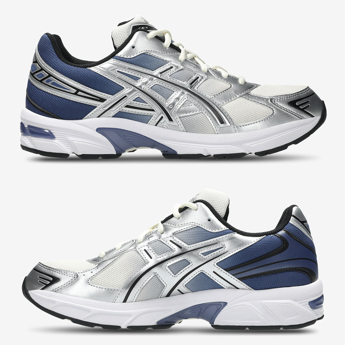 ASICS Gel 1130 Cream Pure Silver Navy Mens Shoes Sneakers 1203A784-100