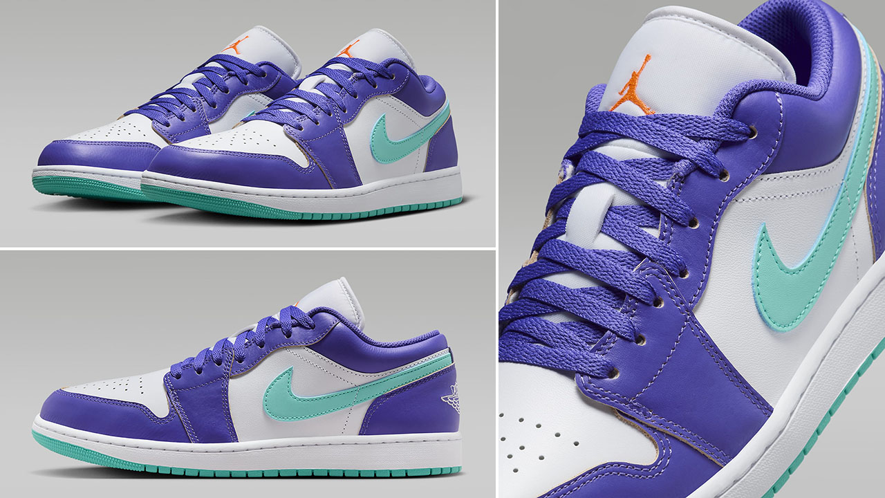 Air Jordan 1 Low Hornets Sneakers