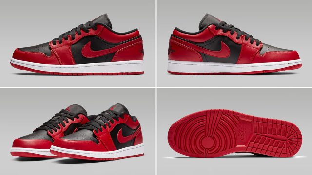 Air Jordan 1 Low Reverse Bred 2026 Mens Sneakers 553558-606