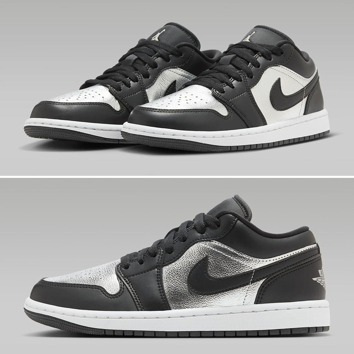 Air-Jordan-1-Low-SE-Black-White-Metallic-Silver