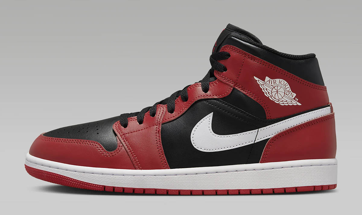 Air-Jordan-1-Mid-Black-Gym-Red-White-Shoes-2