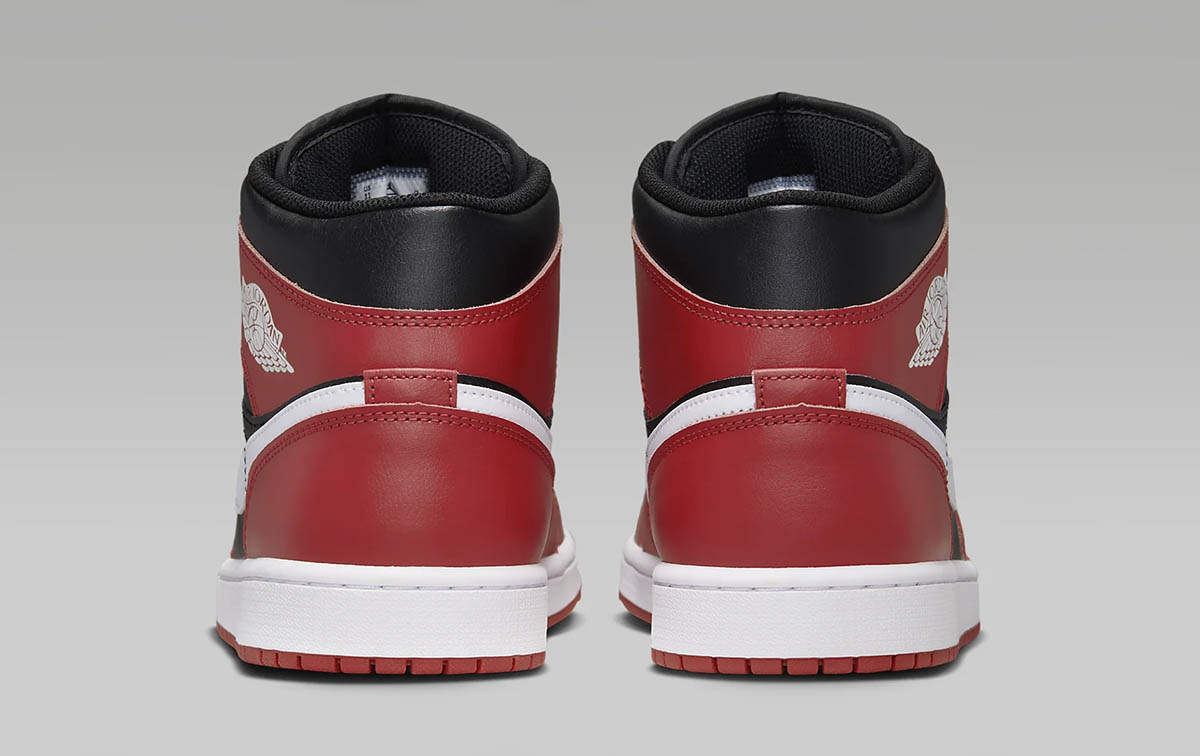 Air-Jordan-1-Mid-Black-Gym-Red-White-Shoes-5