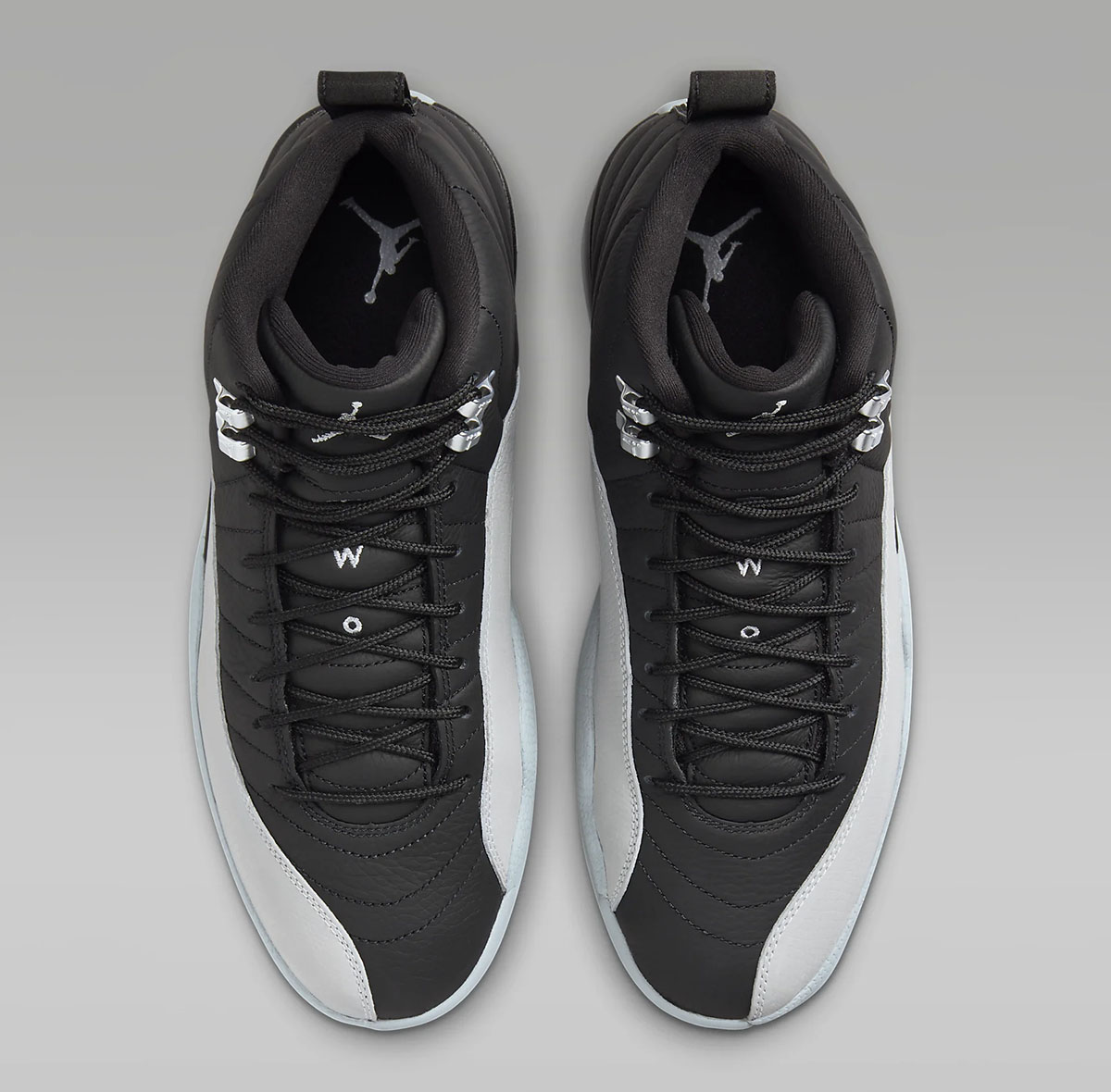 Air Jordan 12 Retro Barons Black Wolf Grey Shoes 4