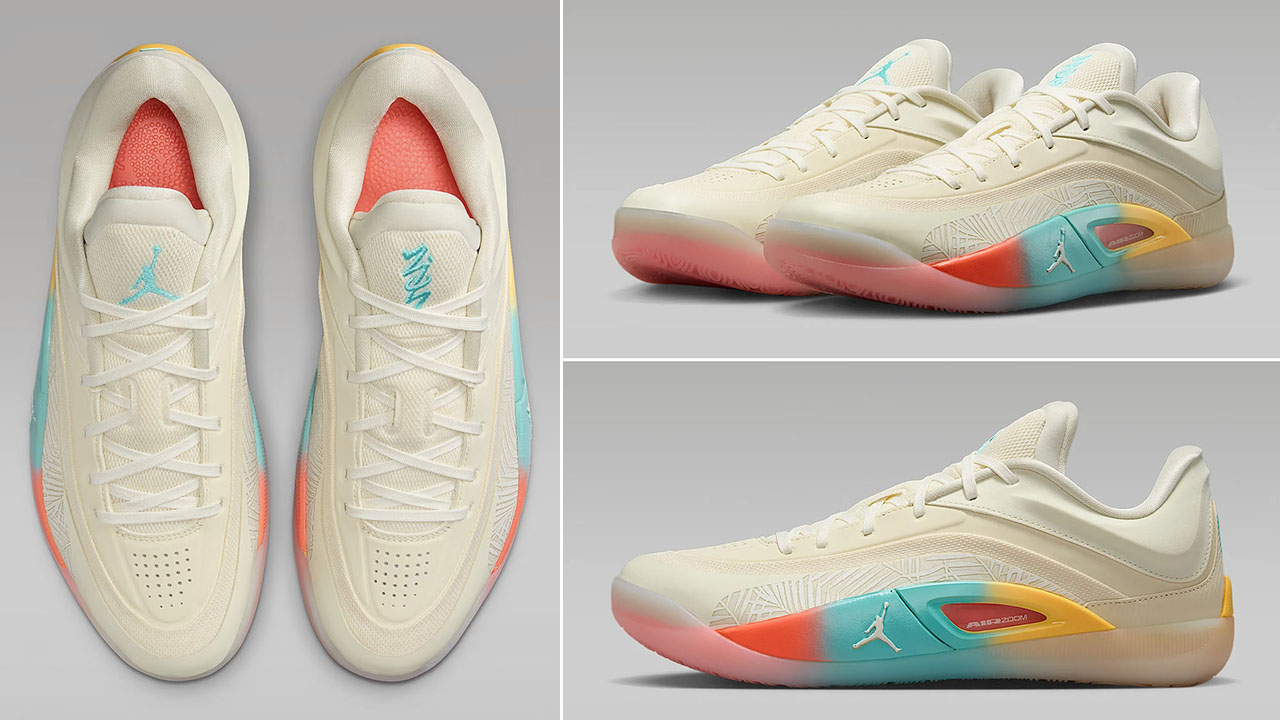 Jordan Zion 4 Low Country Basketball Shoes FB1802-102 Sneaker Release Date Info