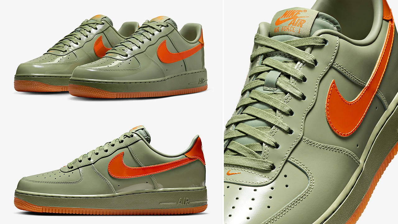 NIke Air Force 1 Low Oil Green Safety Orange Release Date