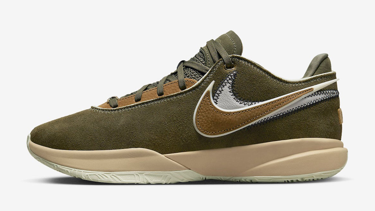 NIke-LeBron-20-Olive-Suede-Release-Date
