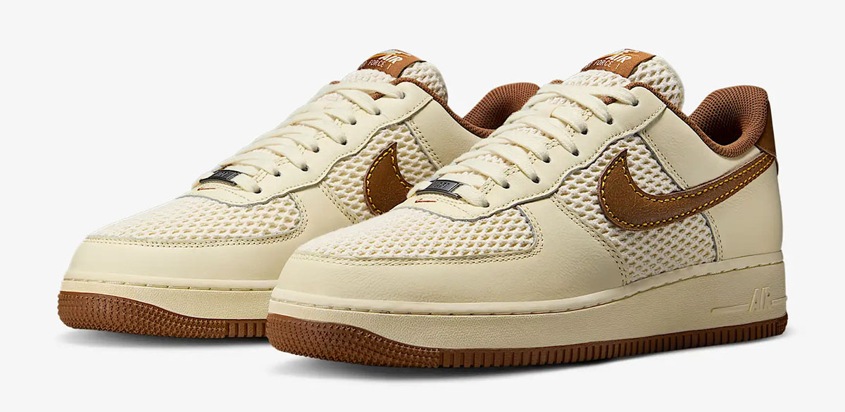 Nike Air Force 1 Low 07 LV8 Coconut Milk Canyon Gold Light British Tan Mens Shoes IB7719-113 Sneakers 1
