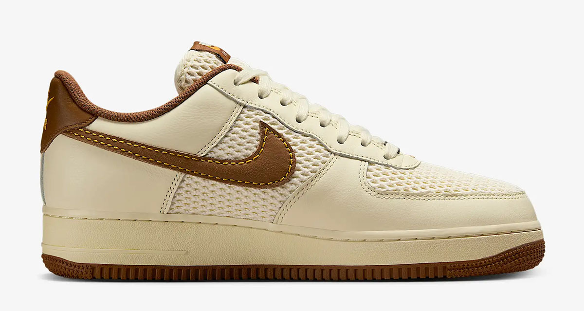 Nike Air Force 1 Low 07 LV8 Coconut Milk Canyon Gold Light British Tan Mens Shoes IB7719-113 Sneakers 3