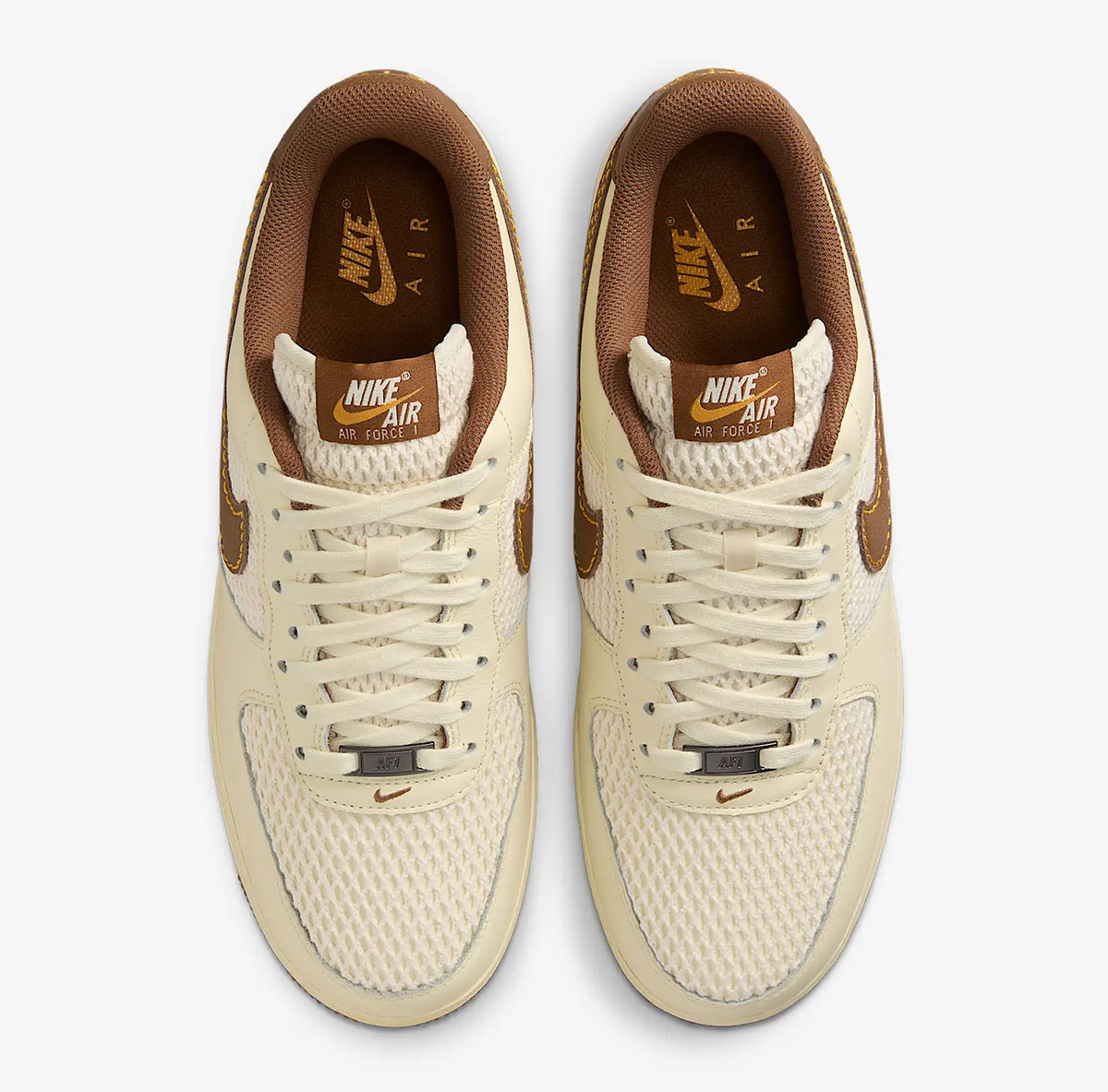 Nike Air Force 1 Low 07 LV8 Coconut Milk Canyon Gold Light British Tan Mens Shoes IB7719-113 Sneakers 4