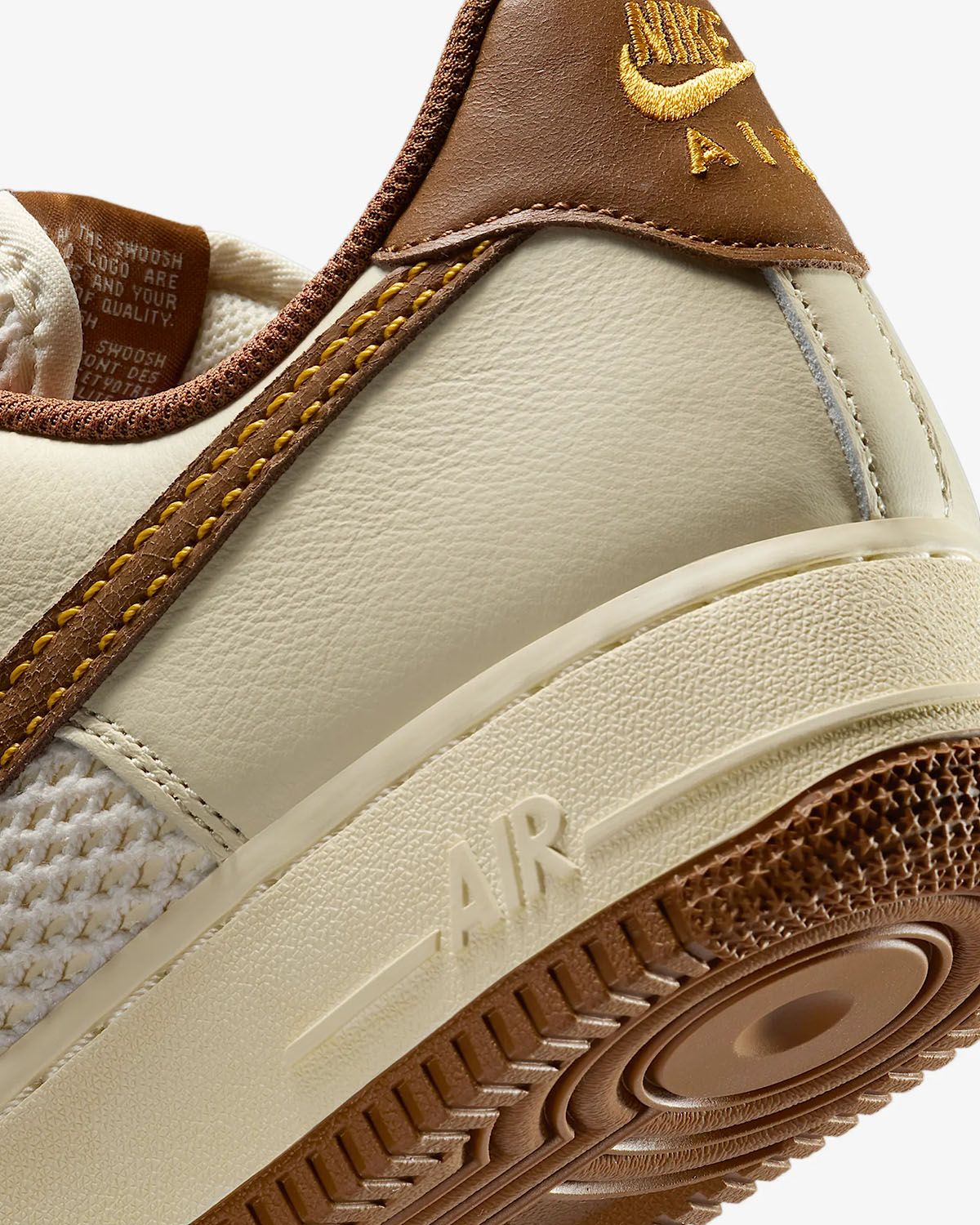 Nike Air Force 1 Low 07 LV8 Coconut Milk Canyon Gold Light British Tan Mens Shoes IB7719-113 Sneakers 8