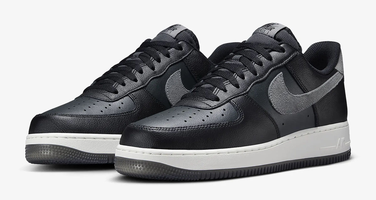 Nike Air Force 1 Low Black Dark Smoke Grey 1