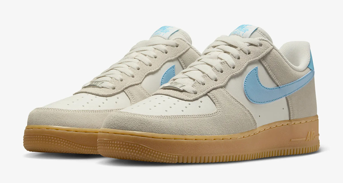 Nike Air Force 1 Low Phantom Gum Yellow Baltic Blue 1