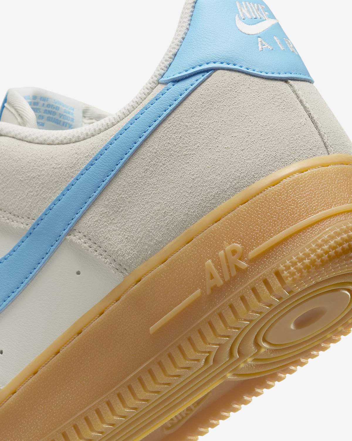 Nike Air Force 1 Low Phantom Gum Yellow Baltic Blue 8