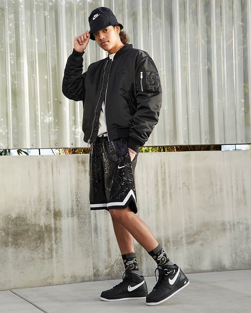 Nike-Air-Force-1-Mid-Black-White-DV0806-001-Outfit