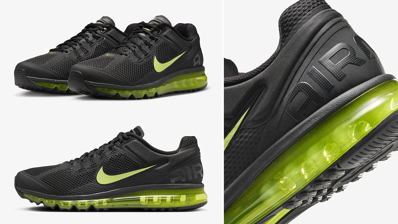 Nike Air Max 2013 Black Cyber Sneakers