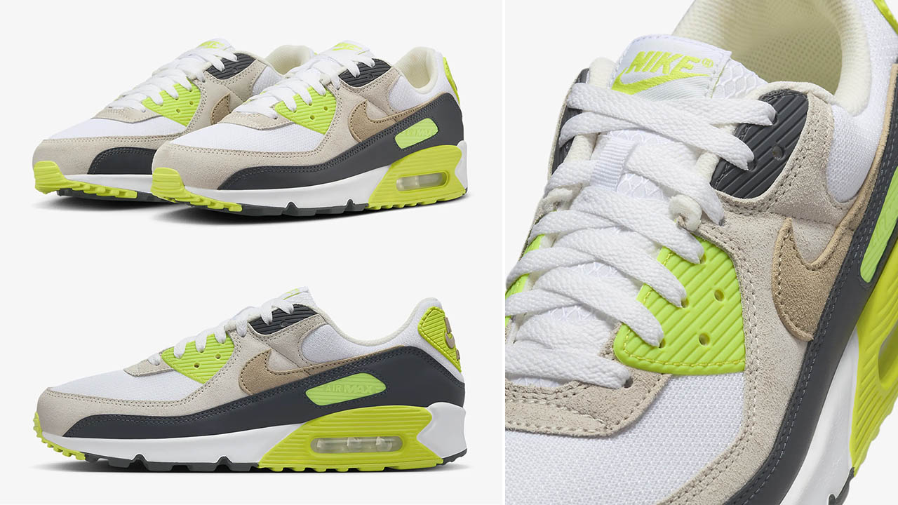 Nike-Air-Max-90-White-Cyber-Dark-Smoke-Grey-Khaki-Sneakers