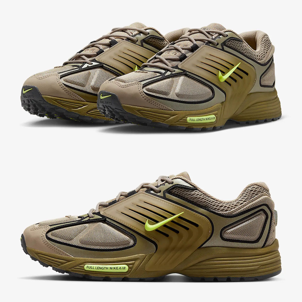 Nike Air Pegasus Wave Khaki Pacific Moss Olive Flak Volt Mens Shoes Sneakers IB0612-200