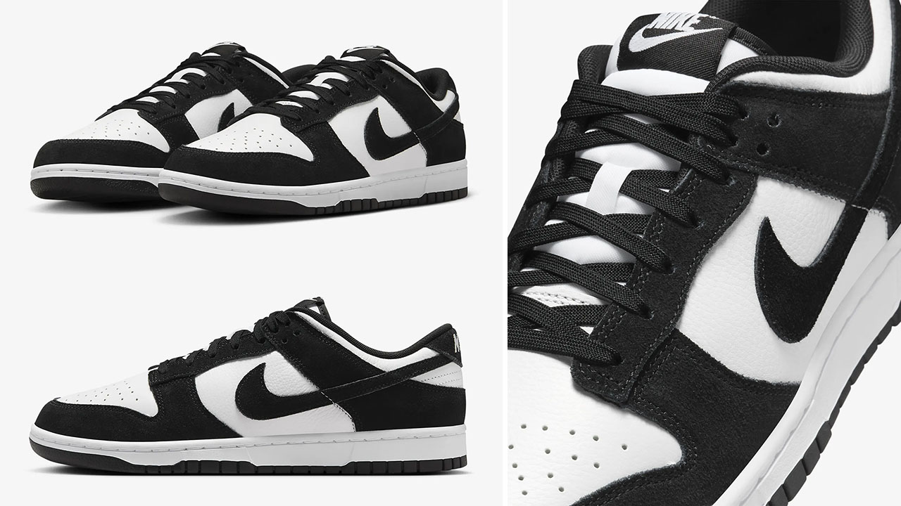 Nike-Dunk-Low-Suede-Panda-Sneakers