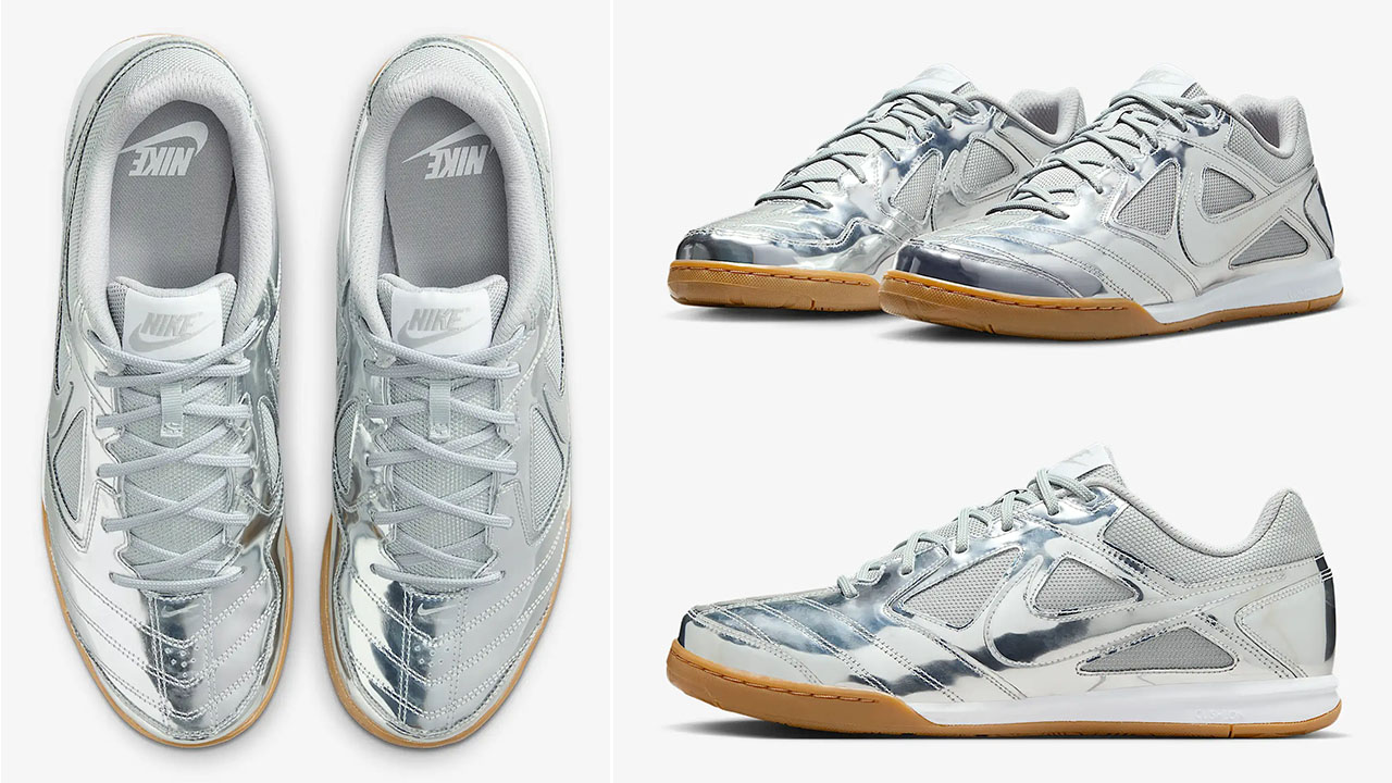 Nike Gato LV8 Metallic Silver White Gum Light Brown Mens Shoes IB3566-001 Sneaker Release Info